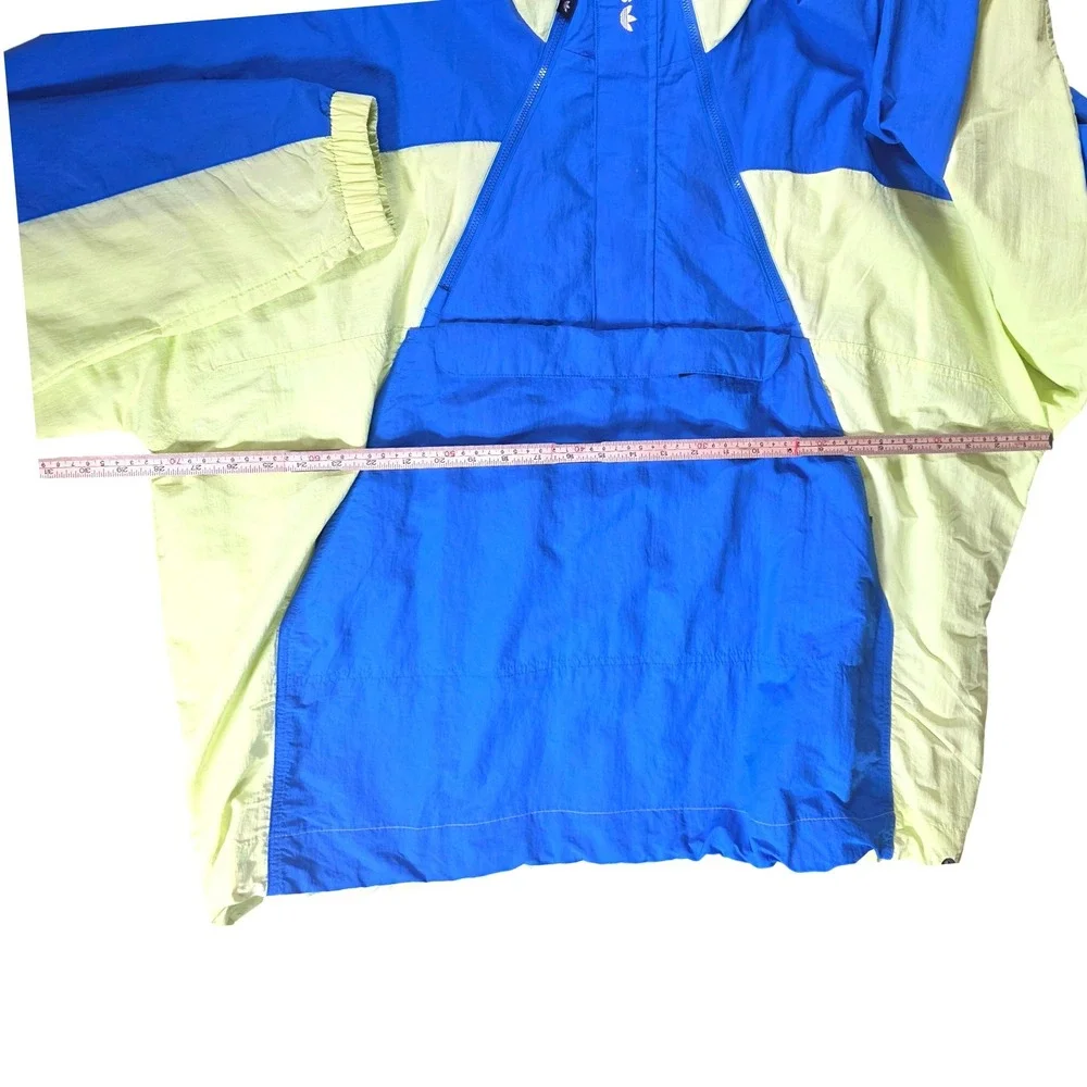 Adidas Originals Adventure Mishmash Blocked Shell Anorak Pullover Jacket Blue XL